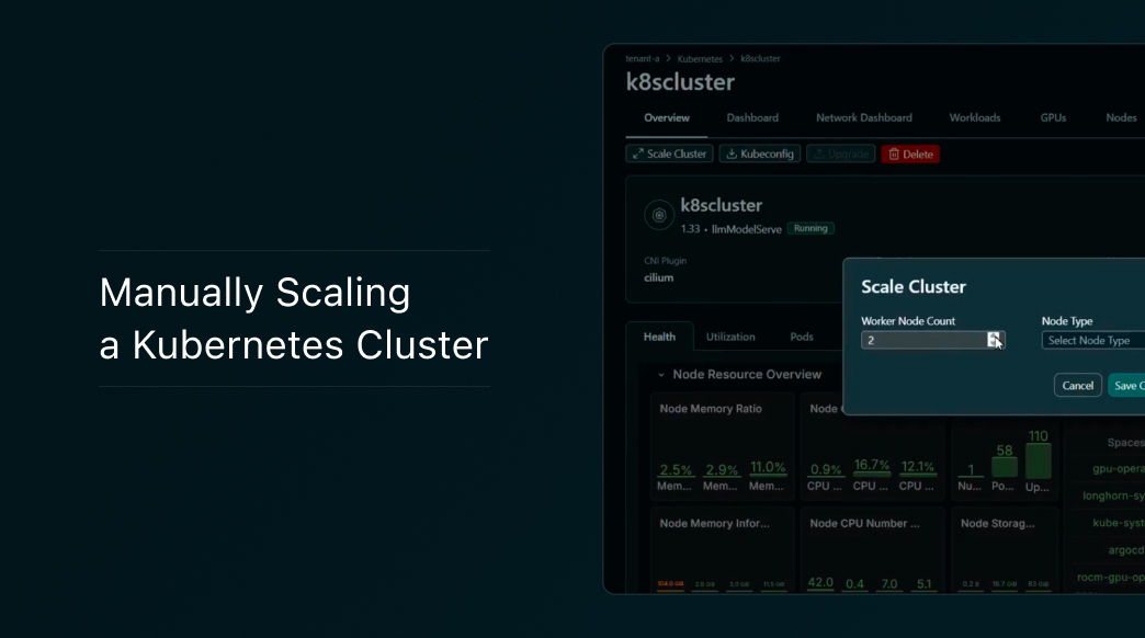 Manually Scaling a Kubernetes Cluster
